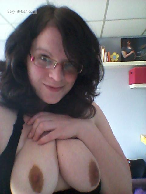 Tit Flash: My Big Tits (Selfie) - Topless Assie from Netherlands